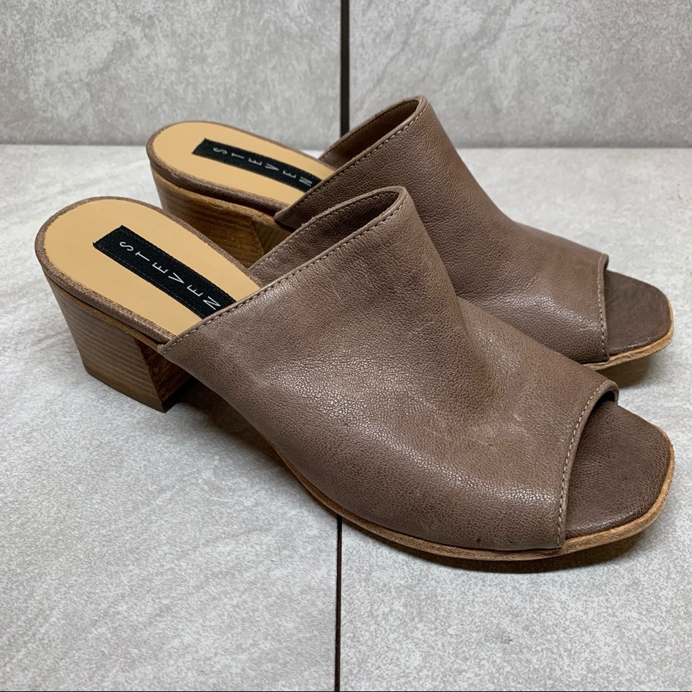 Steven by Steve Madden leather block heel slide 39 - Picture 1 of 15